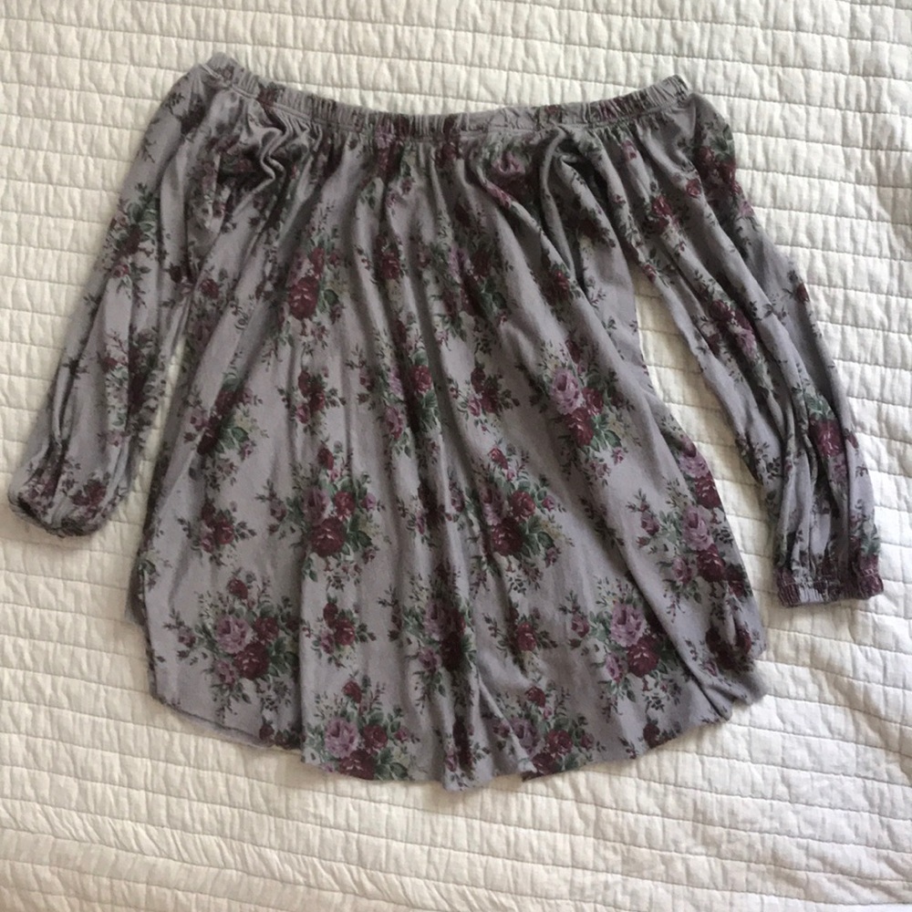 Floral off the shoulder top